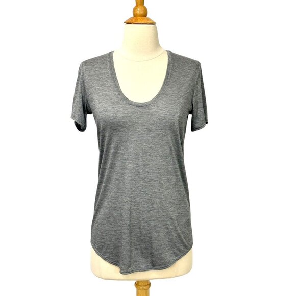 Helmut Lang Scoop Neck Short Sleeve T-Shirt Minimalist Designer Tee Size Size XS - Picture 8 of 8